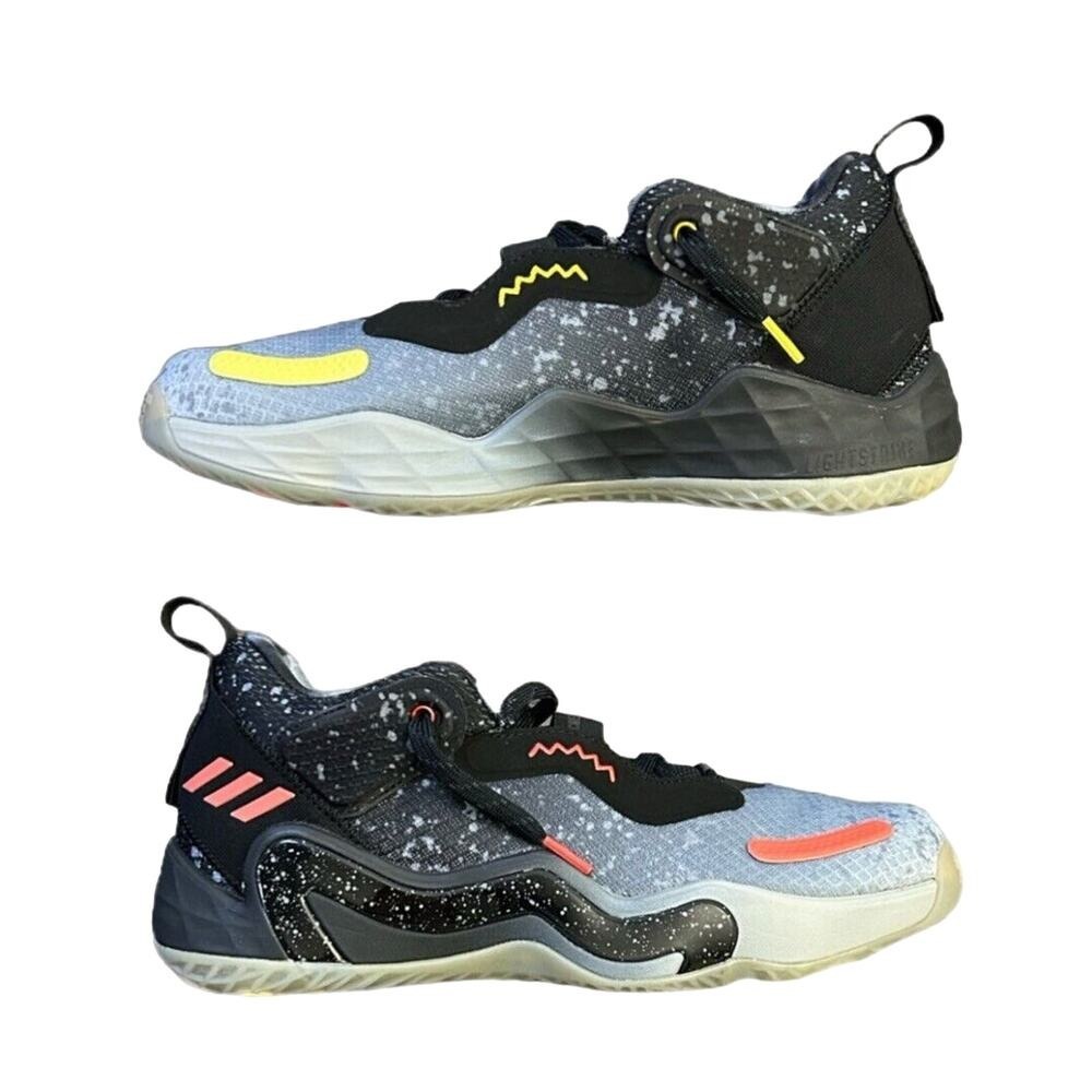 Adidas D.O.N. Issue 3 GCA Xbox 360 Mitchell‎ Black Grey Men Basketball Size 8.5